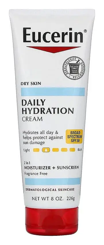 Eucerin Daily Hydration Cream, SPF 30, Fragrance Free