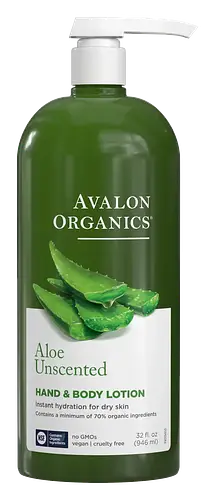 Avalon Organics Hand & Body Lotion - Aloe Unscented