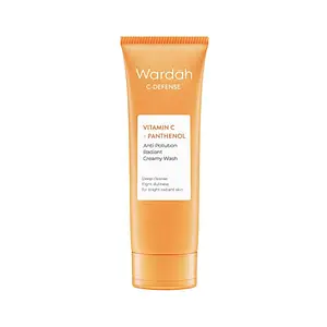 Wardah C-Defense Vitamin C + Panthenol Anti-Pollution Radiant Creamy Wash