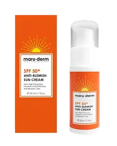 maru.derm SPF 50+ Leke Karşıtı Güneş Kremi (SPF 50+ Anti-Blemish Sun Cream)