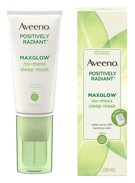 Aveeno Positively Radiant MaxGlow No-Mess Hydrating Sleep Mask