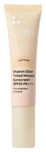 Lumi Vitamin Glow Tinted Mineral Sunscreen SPF 50 Light Beige