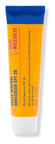 Good Molecules Sheer Mineral Sunscreen SPF 30