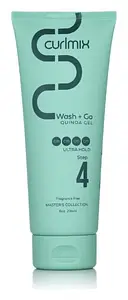Curlmix Wash and Go Quinoa Gel with Ultra Hold for Curly Hair