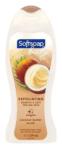 Softsoap Exfoliating Body Wash, Coconut Butter Scrub