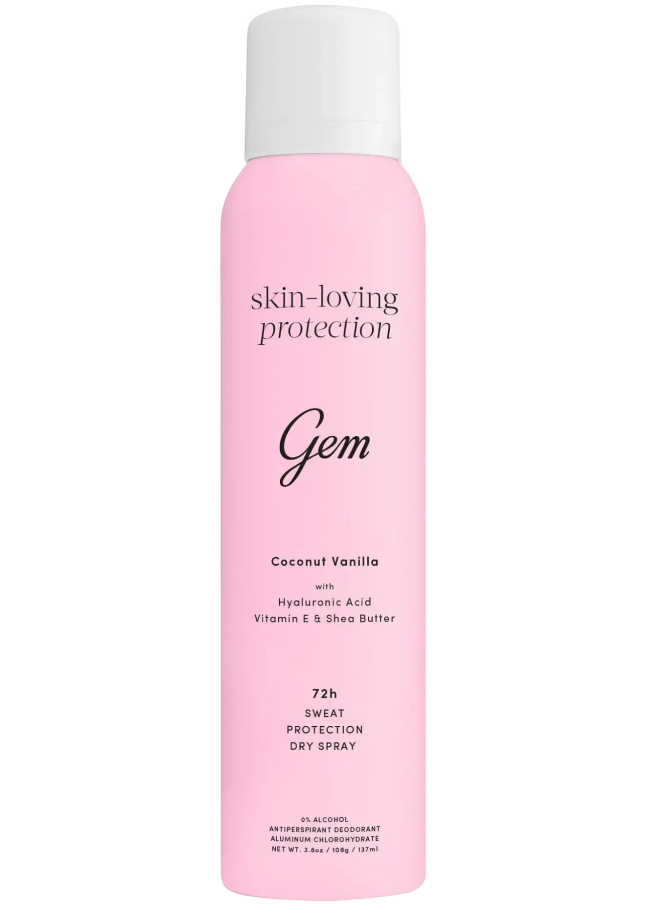 Gem Skin-Loving Protection 72h Sweat Protection Dry Spray Coconut Vanilla