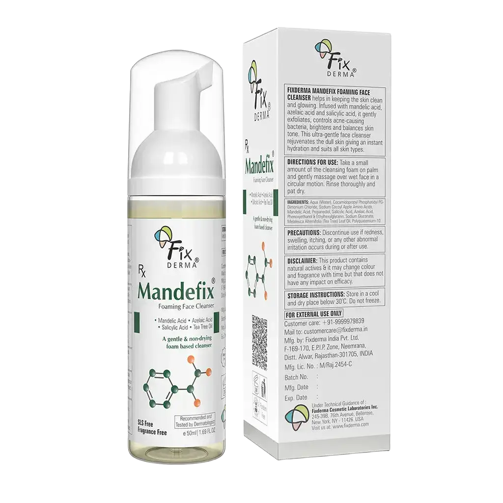 Fixderma Skincare Mandefix Foaming Face Cleanser