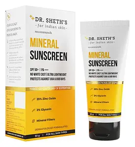 Dr. Sheth's Mineral Sunscreen With SPF 50+ PA+++