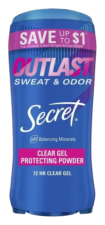 Secret Outlast Clear Gel Antiperspirant Deodorant Protecting Powder