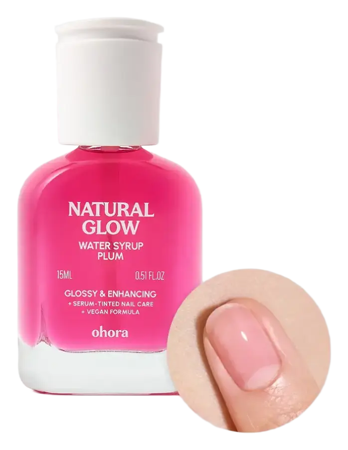 ohora Natural Glow Nail Care Polish Plum