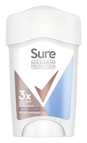 Sure Maximum Protection 96hr Clean Scent Antiperspirant Deodorant Stick Clean Scent