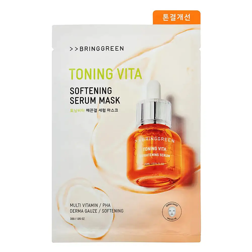 Bring Green Serum Mask Toning Vita Softening