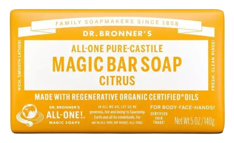 Dr. Bronner's Pure-Castile Magic Bar Soap Citrus