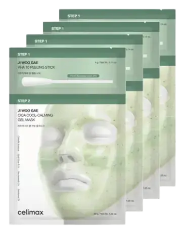 Celimax Ji Woo Gae Cica PHA Peeling 2-Step Gel Mask