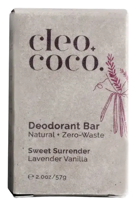 Cleo+Coco Deodorant Bar Lavender Vanilla
