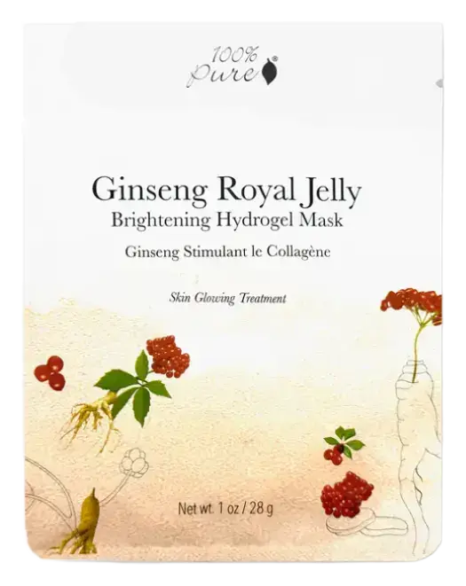 100% Pure Hydrogel Mask Ginseng Royal Jelly Brightening