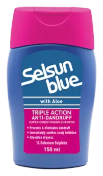 Selsun Blue Triple Action Anti Dandruff Shampoo Super Conditioning with Aloe