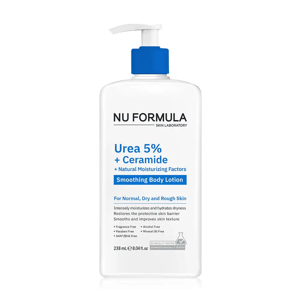 NU Formula Urea 5% + Ceramide + Natural Moisturizing Factors Smoothing Body Lotion