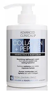 Advanced Clinicals Collagen Lotion + Peptide Cream