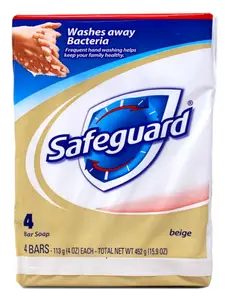 Safeguard Antibacterial Hand Bar Soap Beige
