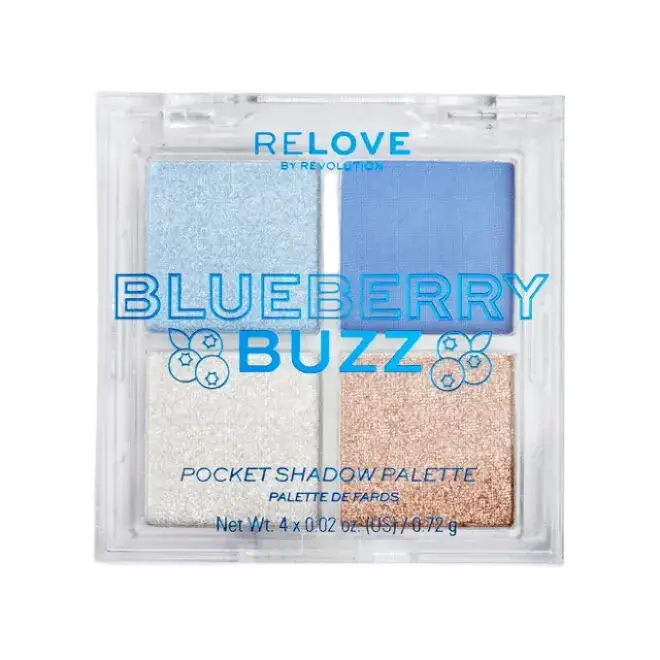 Revolution Beauty Relove Pocket Eyeshadow Palette Blueberry Buzz