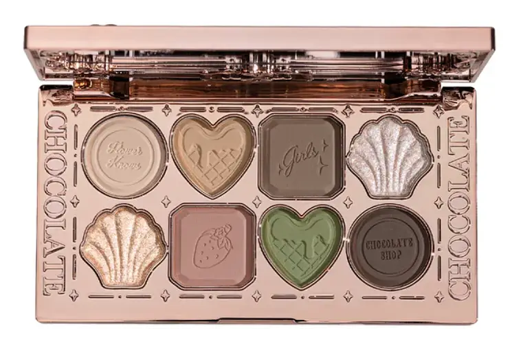 Flower Knows Chocolate Wonder-Shop Eight-Color Eyeshadow Palette 02 Young Shepherdess