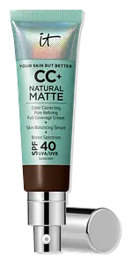 IT Cosmetics CC+ Cream Natural Matte Foundation SPF 40 Deep Cool