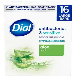 Dial Antibacterial & Sensitive Aloe Scent Deodorant Bar Soap