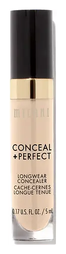 Milani Conceal + Perfect Longwear Concealer 110 Nude Ivory