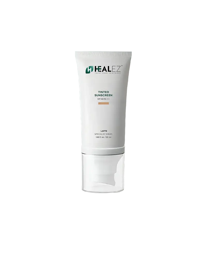 Healez Beauty Tinted Sunscreen SPF 50 Latte