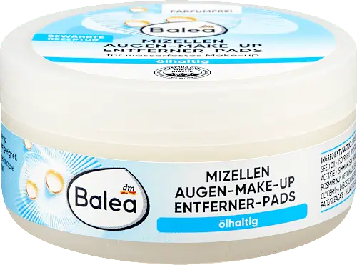 Balea Mizellen Augen-Make-up Entferner-Pads ölhaltig