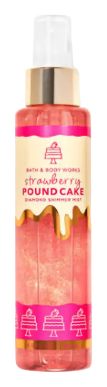 Bath & Body Works Diamond Shimmer Mist Strawberry Pound Cake