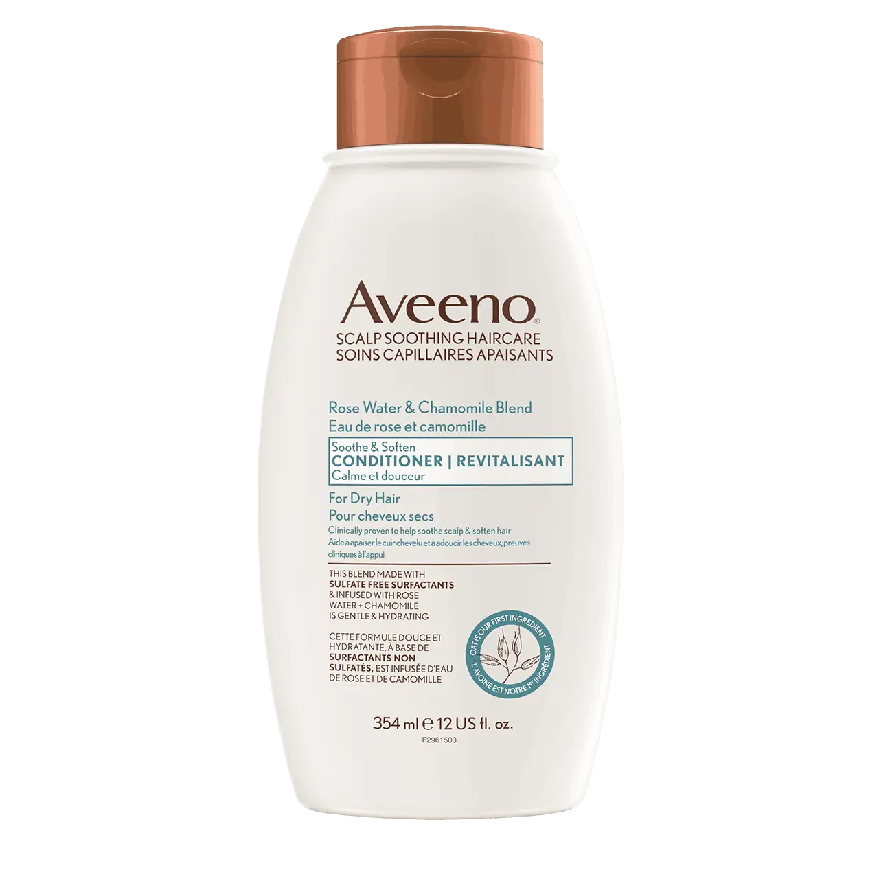 Aveeno Rose Water & Chamomile Blend Soothe & Soften Conditioner For Dry Hair