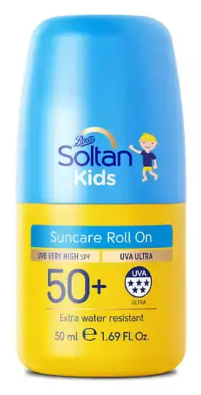 Boots Soltan Kids Protect & Moisturise Suncare Roll On SPF50+