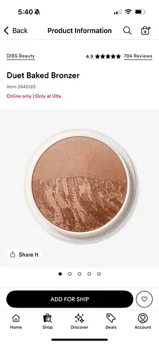 Dibs Beauty duet baked bronzer