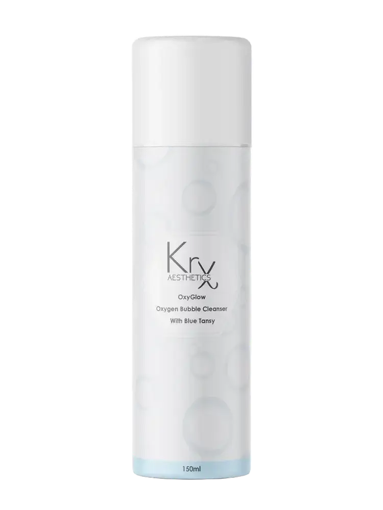 Krx Aesthetics OxyGlow Oxygen Bubble Cleanser Blue Tansy