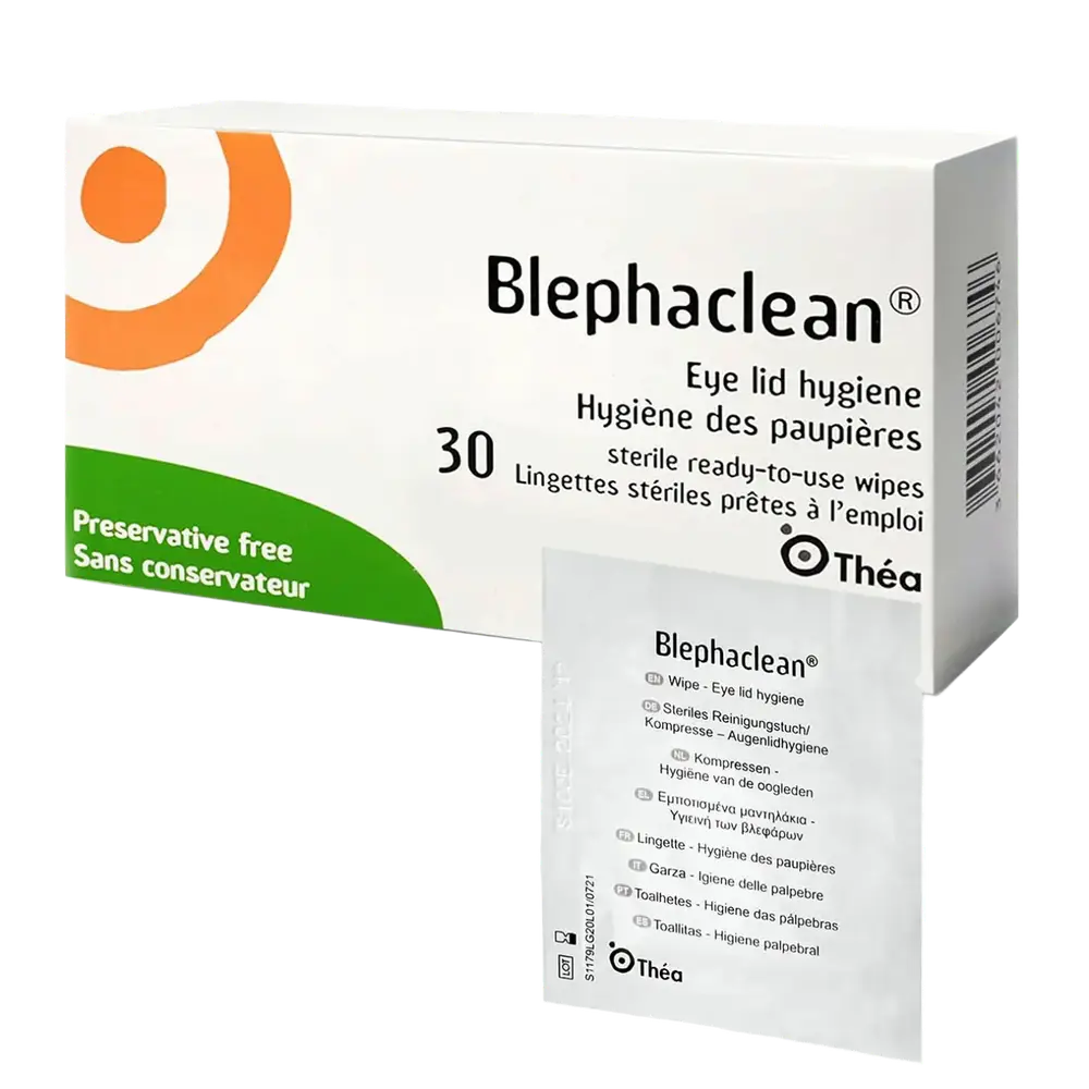 Théa Blephaclean Eye Lid Hygiene Sterile Ready-To-Use Wipes Canada