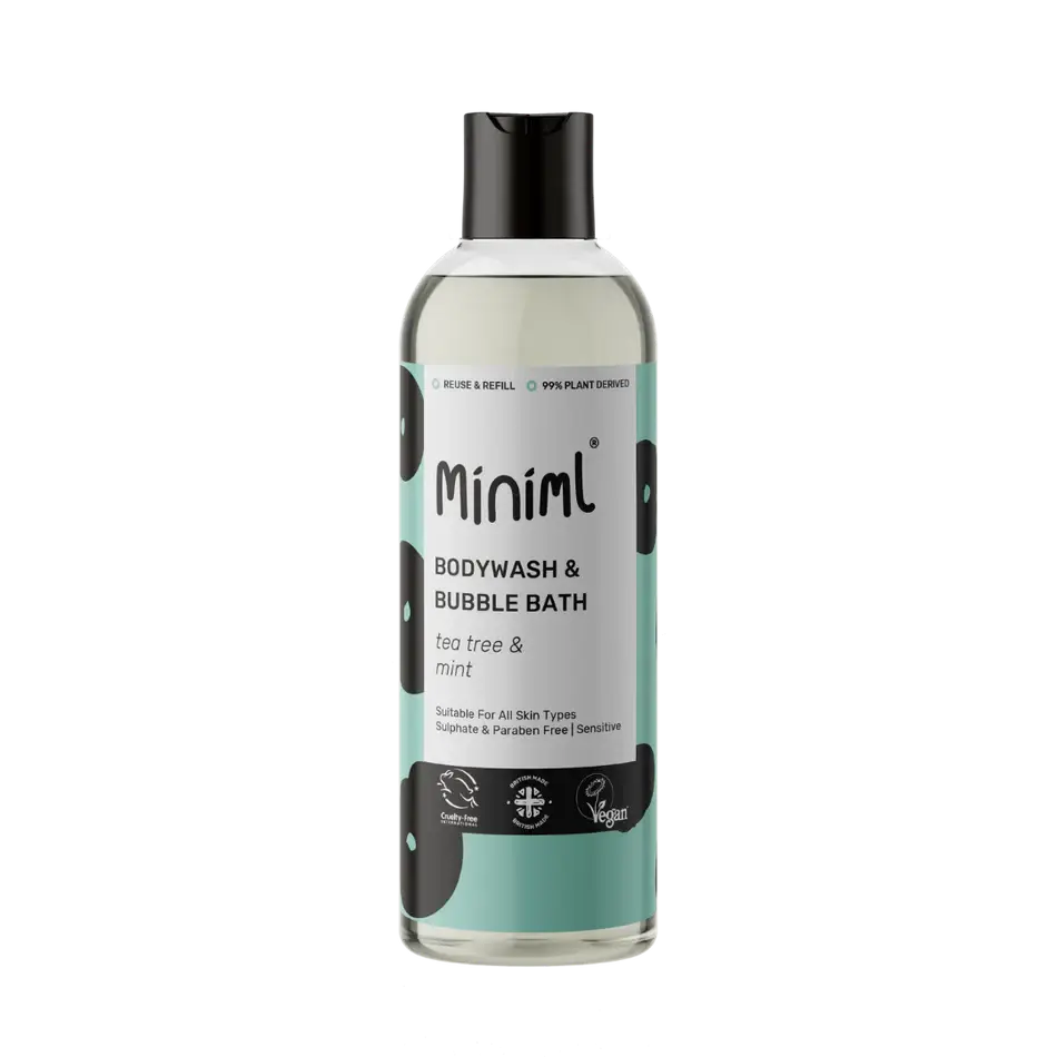 Miniml Bodywash + Bubblebath Tea Tree + Mint