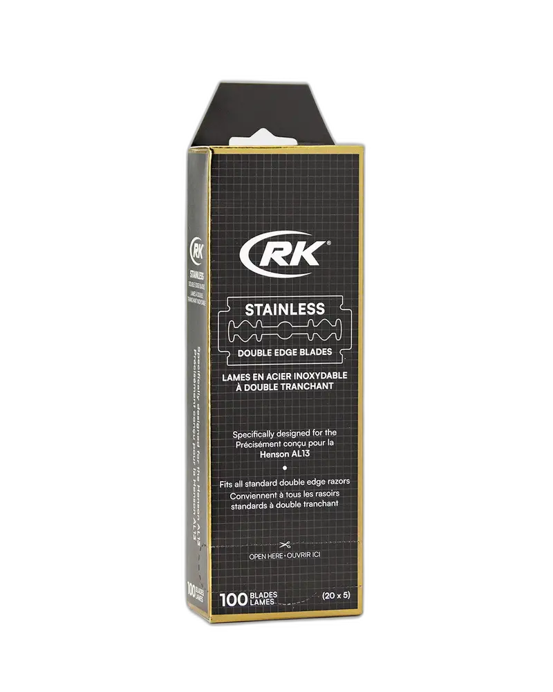 Henson Shaving RK Shaving Stainless DE Razor Blades