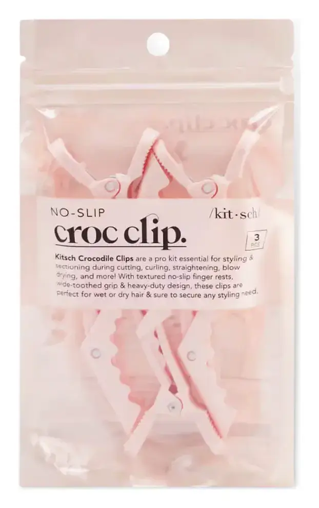 Kitsch No Slip Crocodile Clip - Blush