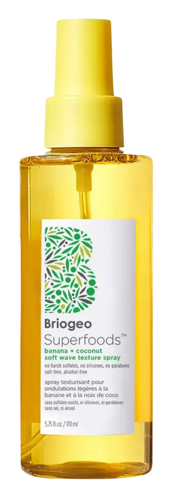 BrioGeo Superfoods Banana + Coconut Hydrating Soft Wave Texture Spray