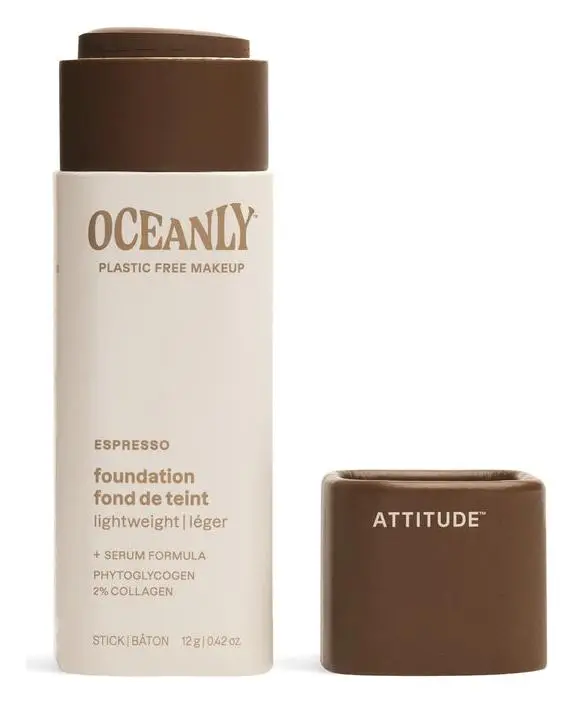 ATTITUDE Oceanly Light Coverage Foundation Stick Espresso