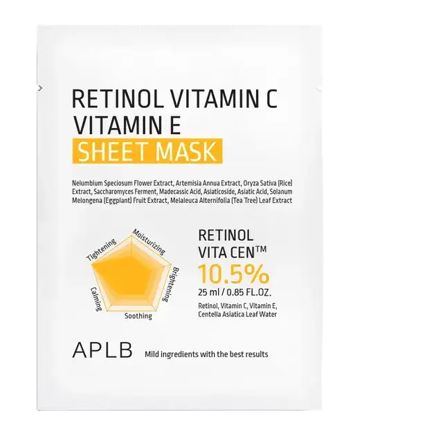 APLB Retinol Vitamin C Vitamin E Sheet Mask