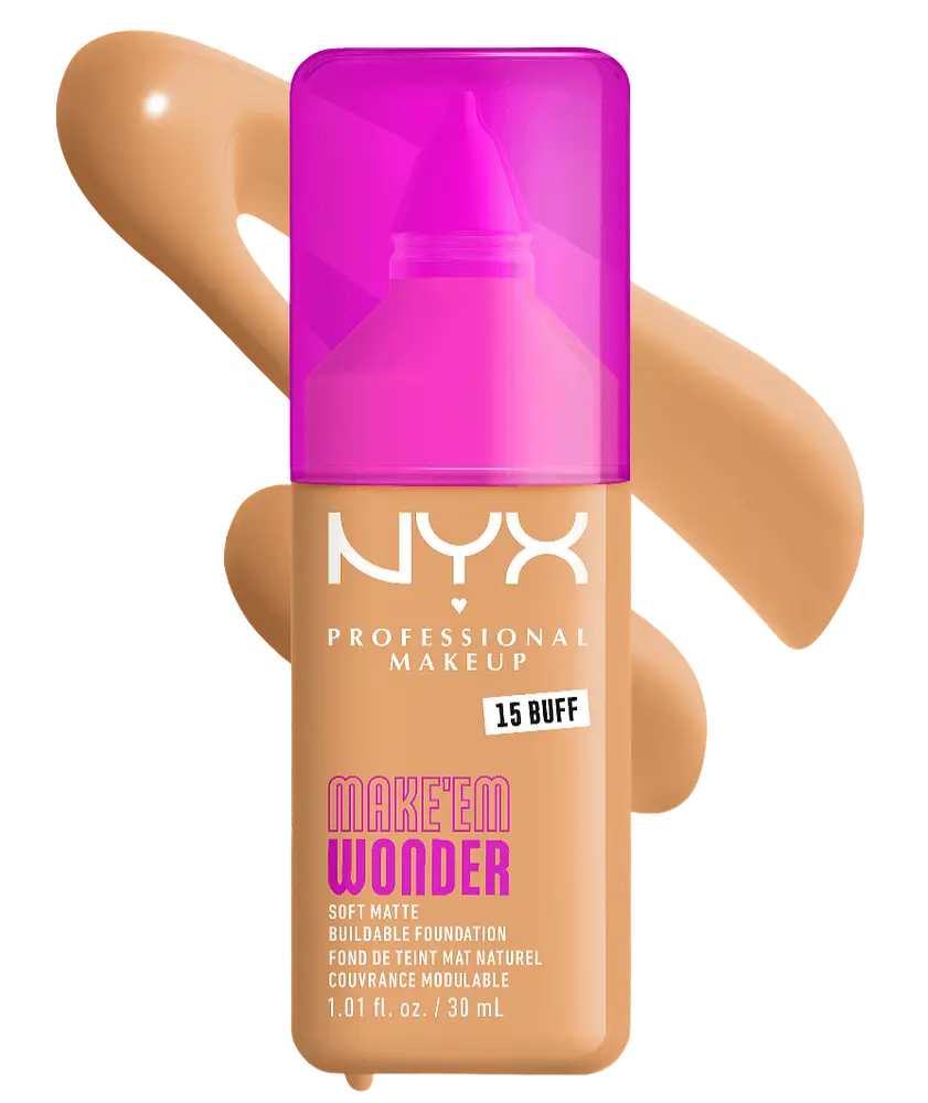 NYX Cosmetics Make 'Em Wonder Soft Matte Buildable Foundation 15 Buff