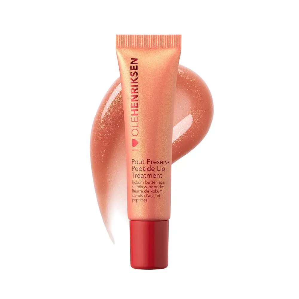 Olehenriksen Pout Preserve Peptide Lip Treatment Glimmer Strawberry Sorbet