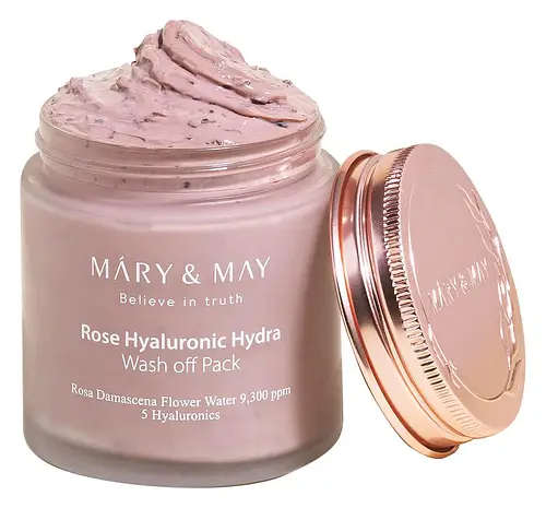 Mary & May Vegan Rose Hyaluronic Hydra Wash Off Mask Pack