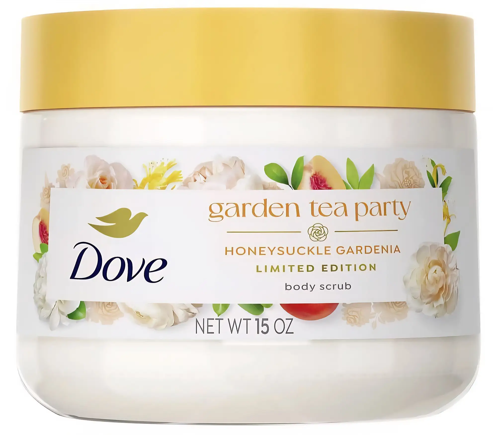 Dove Garden Tea Party Body Scrub Honeysuckle Gardenia