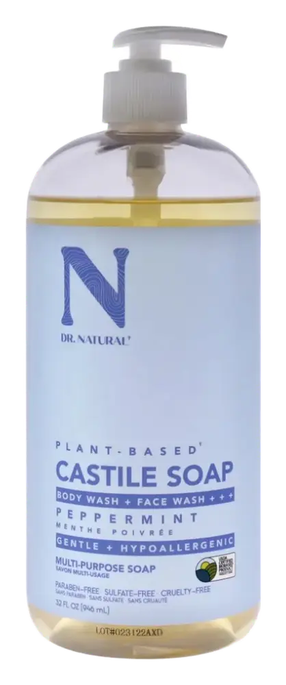 Dr. Natural Castile Liquid Soap Peppermint