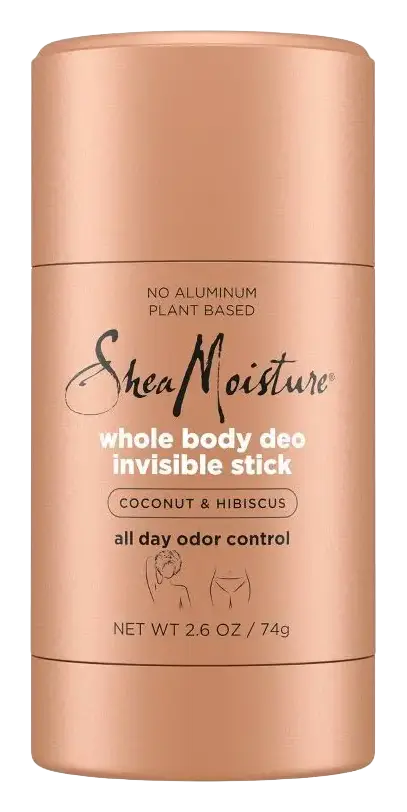 Shea Moisture Whole Body Invisible Deodorant Stick Coconut & Hibiscus