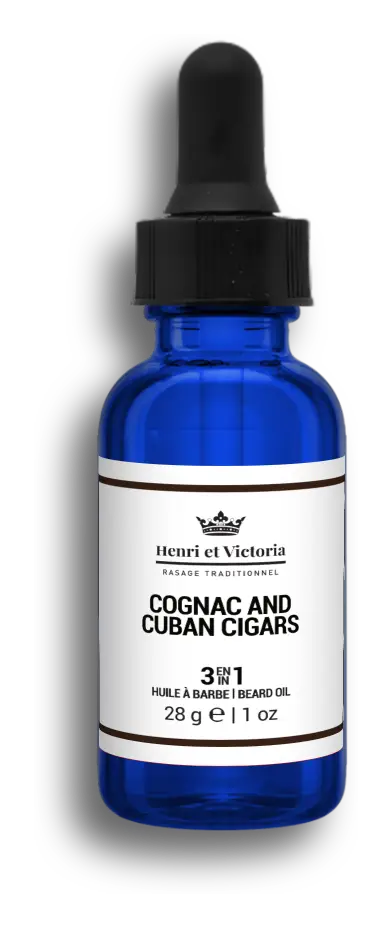 Henri Et Victoria Beard Oil - Preshave Oil Cognac and Cuban Cigars
